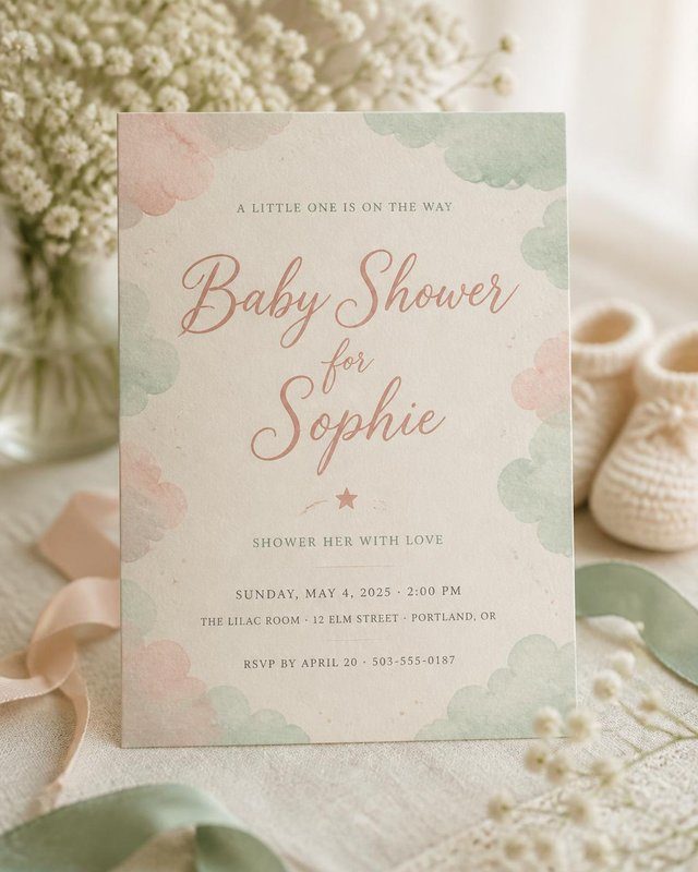 Baby Showers invitation preview